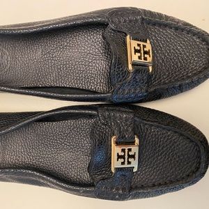 Worn once! Black Tory Burch loafers.